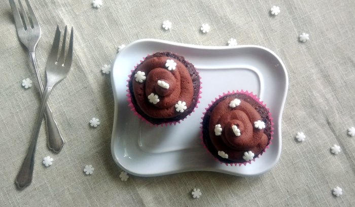 Bezlepkové čokoládové cupcakes-2